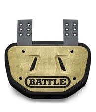 Battle Diamond Gold Adult OS Back Plate Football Protective Back Plate NWT
