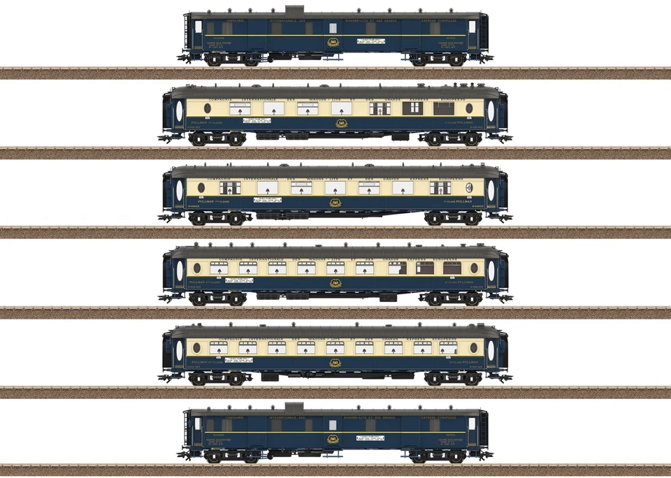 Trix 26470 CIWL Edelweiss Parlour Car Express Coach Set (6) II