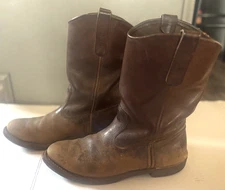 Vtg Red Wing Leather Boots Men’s 8D Brown Pecos 1178 Grunge Distressed Thrashed