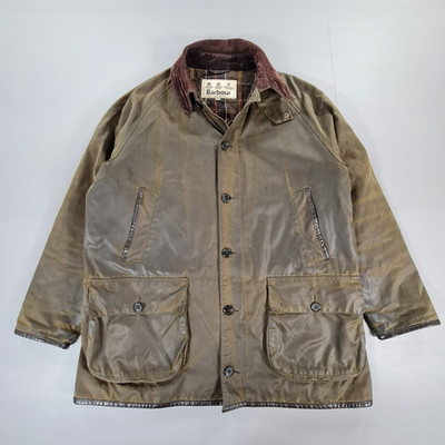 Barbour Herren Jacke Oliver Green XL Longhurst Wax Country wasserdicht