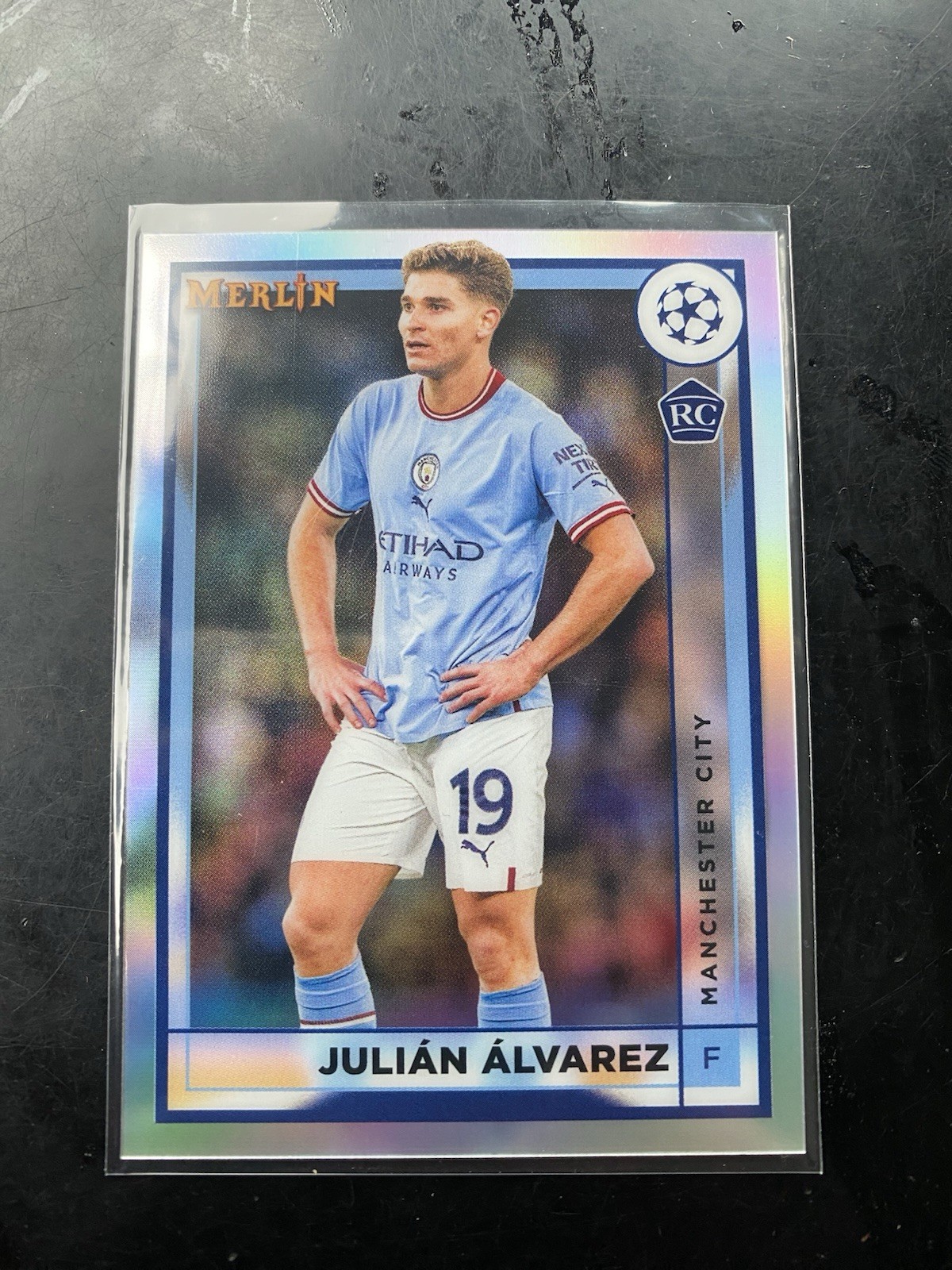 2022-23 Topps Merlin UEFA Club #94 Julian Alvarez Vintage Refractor Rookie Card
