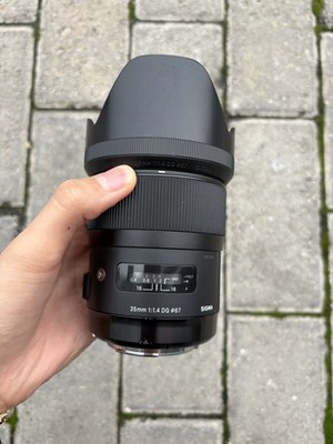 Sigma 35mm f/1.4 DG HSM Art Prime Lens for Canon EF Mount / For Nikon F- 95% New