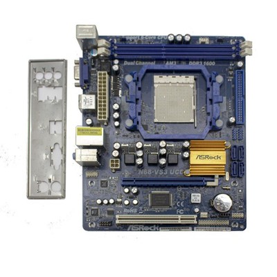 Asrock N68-VS3 UCC Motherboard AMD AM3 Micro-ATX MATX 2 X DDR3 VGA