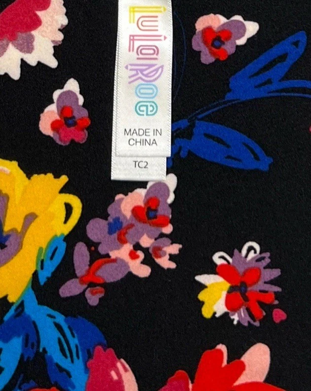 Leggings LuLaRoe TC2 Alto Curvilíneo 2 Otoño Otoño Colorido Floral Abstracto Envío RÁPIDO Foto 4 de 4