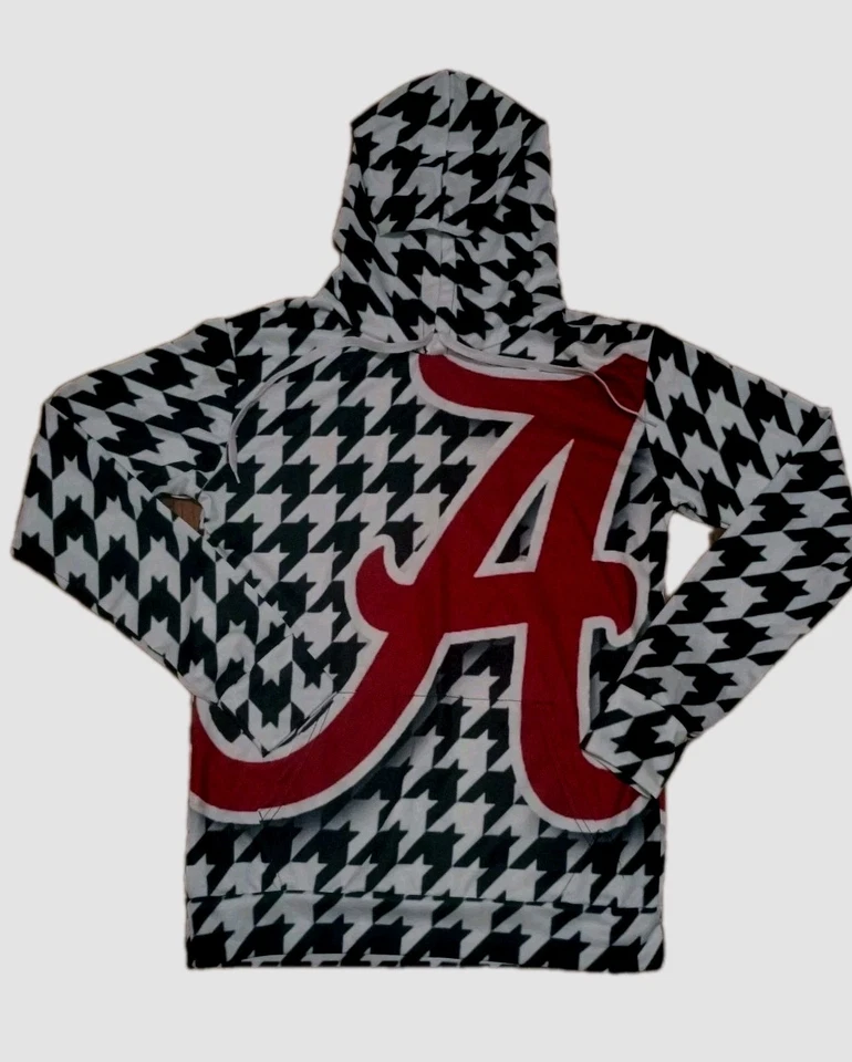 Alabama Hoodie Nylon Houndstooth A Logo. Small Women's Or Boys - Image 2 of 4