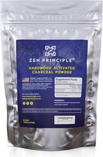 Natural Food-Grade Hardwood Activated Charcoal Powder 8 oz 