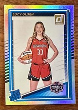 2025 WNBA Donruss Basketball Lucy Olsen Rated Rookie Card Holo Parallel Mystics