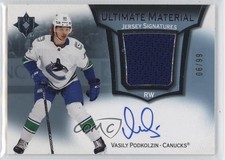 2022-23 Ultimate Collection Material Signatures 6/99 Vasily Podkolzin Auto 06h3