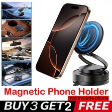 360 Adjustable Magnetic Vacuum Suction Cup Car Phone Holder Mount for MagSafe
