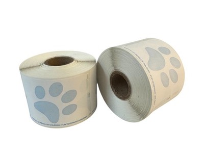 PAW Warning 30258 Dymo Compatible Veterinary Prescription Labels (12) RLS