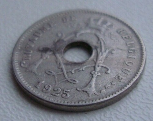 Belgium 5 Centimes 1925 Copper-Nickel Coin S10 - Picture 4 of 5