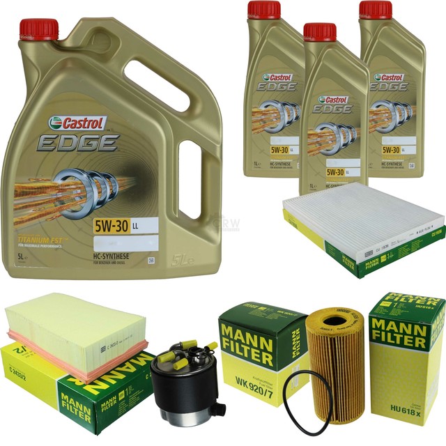 Inspection Kit Filter Castrol 8L Oil 5W30 for Nissan x-Trail T31 2.0 Inspection Kit Filter Castrol 8L Oil 5W30 for Nissan x-Trail T31 2.0