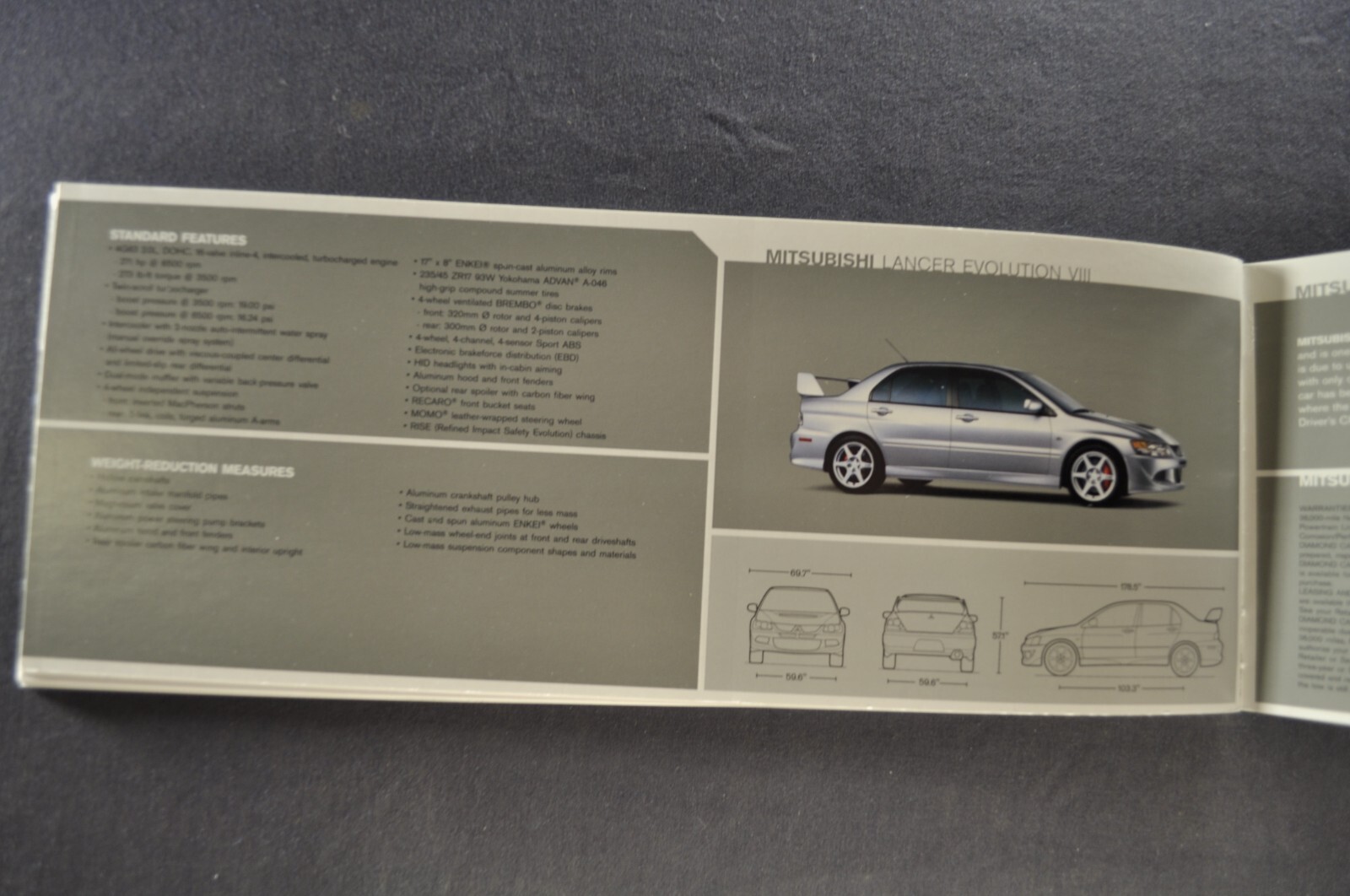 2004 Mitsubishi Brochure Lancer Evolution Eclipse Spyder Mirage Diamante Montero