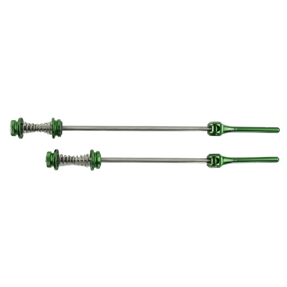 OMNI Racer WORLDS LIGHTEST Race-Lite Titanium Alloy Road Wheel Skewers 46g GREEN - Image 3 of 4