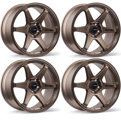 Enkei 539-885-6538ZP Set of 4 18x8.5 5x4.5 38mm 72.6mm T6R Matte
