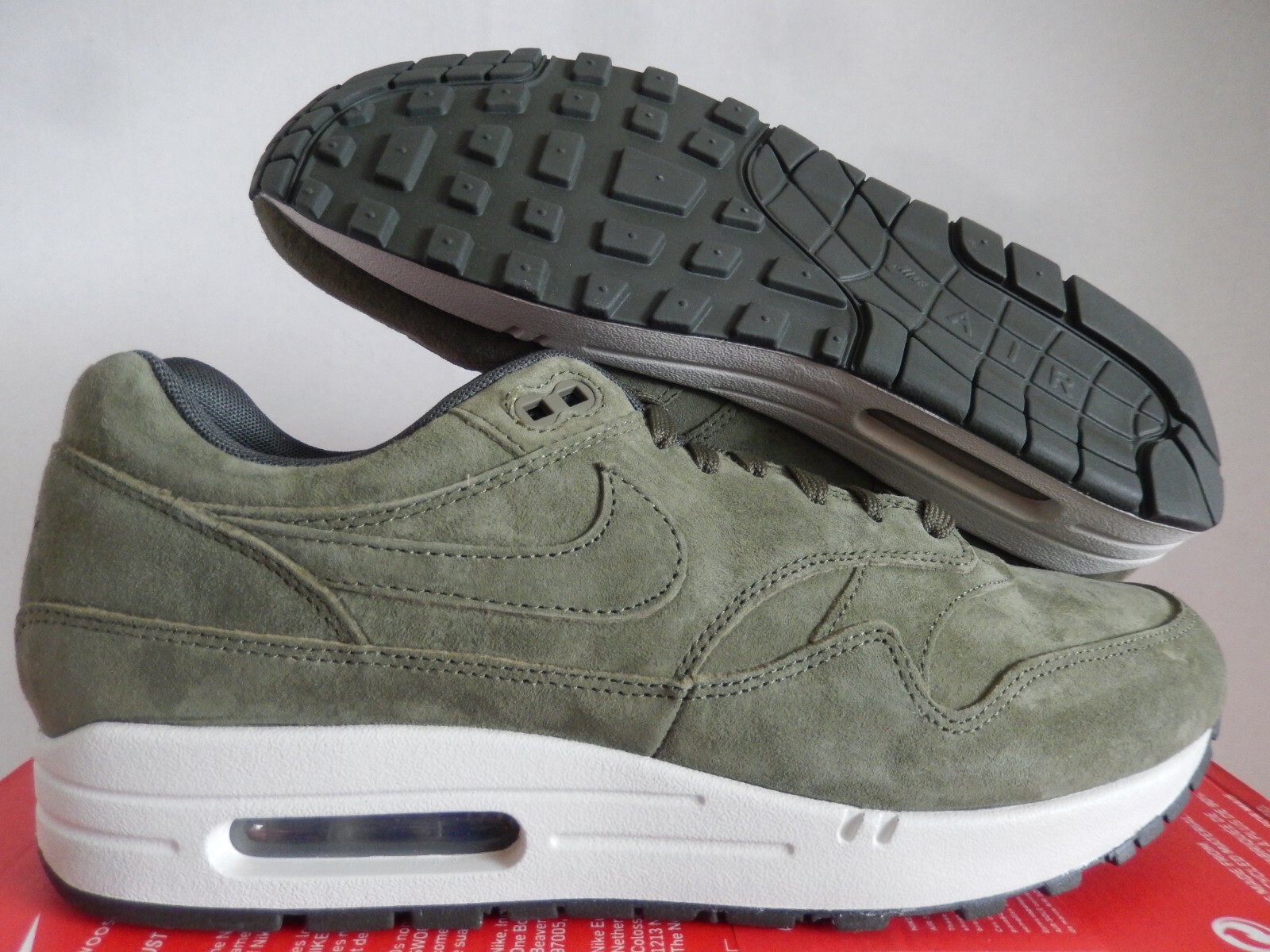 Size 8 - Nike Air Max 1 Premium Olive Canvas 2018 for sale online | eBay