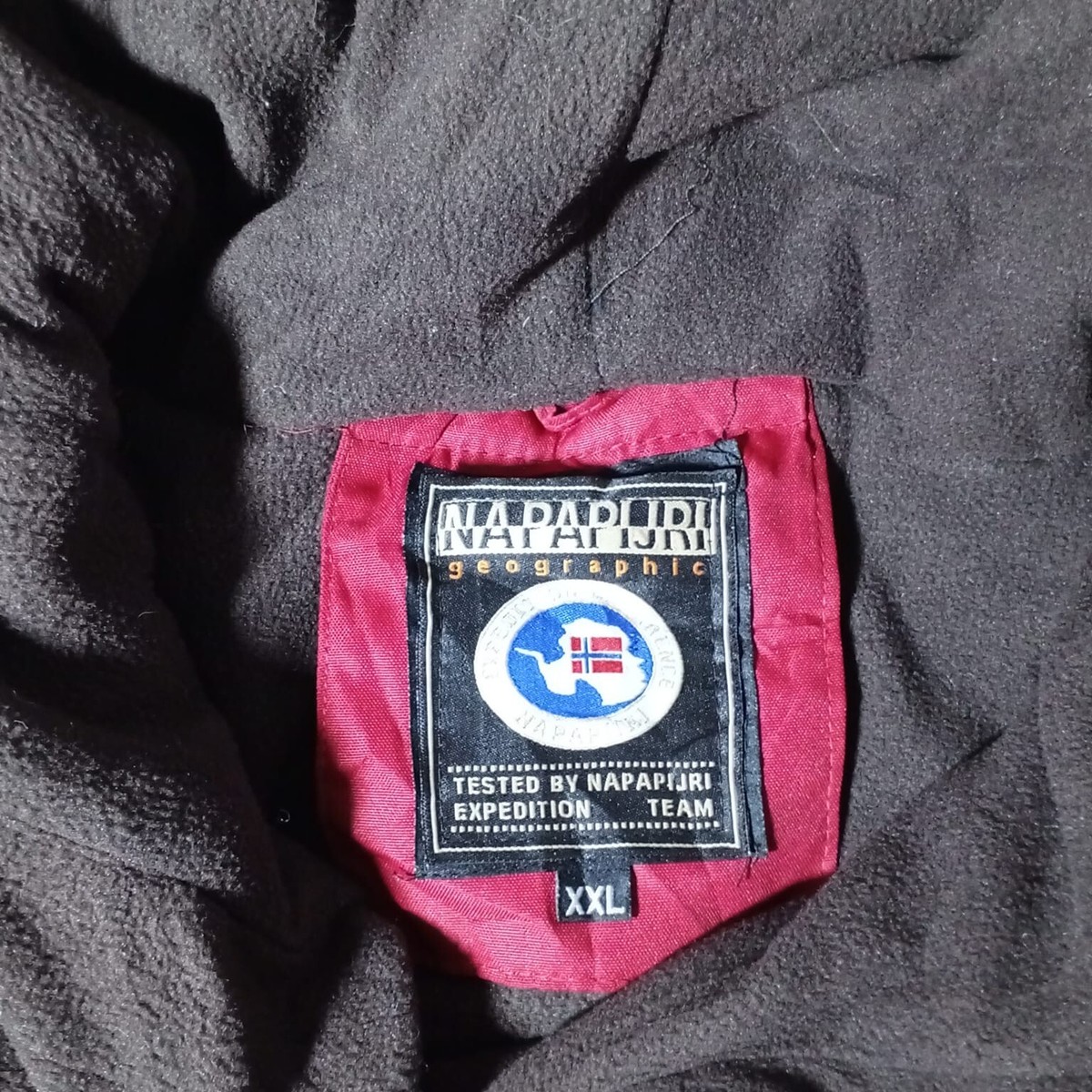 Vintage 90s 00s Red Napapijri Pullover Stitched Spellout Vintage 90s 00s Red Napapijri Pullover Stitched Spellout