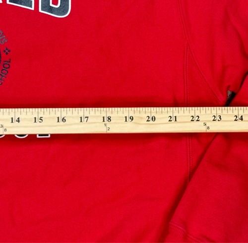Champion Reverse Weave Vtg Big Red The Lawrenceville Lacrosse Sweatshirt Size L - Picture 6 of 7