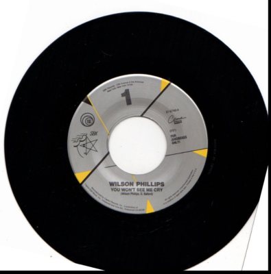 WILSON PHILLIPS YOU WON'T SEE ME CRY/THIS DOESN'T HAVE TO BE LOVE 45RPM VINYL