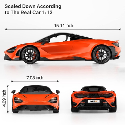 MIEBELY Remote Control Car, McLaren Rc Cars Officially Licensed 1/12 Scale 7.... - Picture 5 of 7