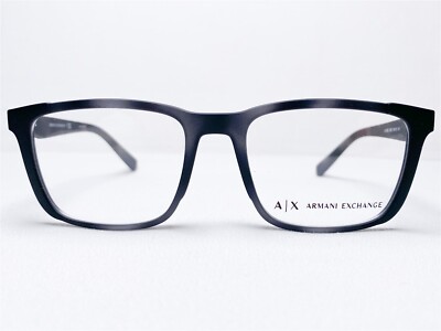 NEW Armani Exchange AX3052 8252 Mens Matte Grey Havana Eyeglasses