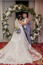 Vestido de novia vestido de novia para mujer pequeña (160-170 cm)