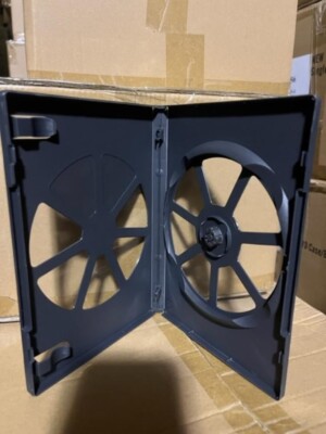 10 NEW TOP QUALITY ECO-BOX BLACK DVD CASE W SPINE CLIPS,ZR10 FREE SHIP