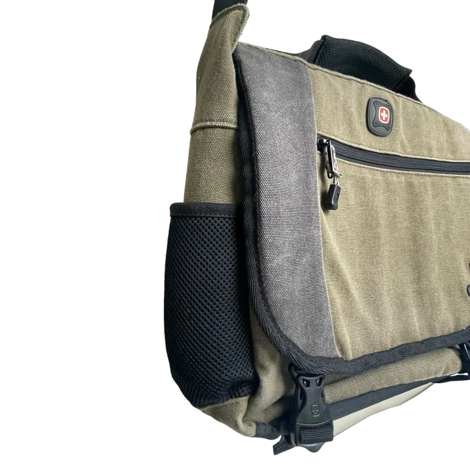 SwissGear Wenger Bolso Mensajero Ajustable de Zinc con Compartimento Acolchado para Laptop Foto 4 de 4