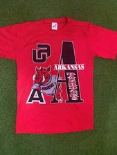 90s Arkansas Razorbacks - Vintage College Tee Shirt Medium 