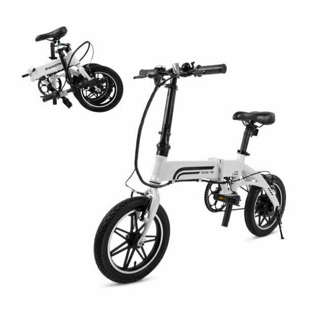 Electric Bicycle for Sale: SwagTron EB5 14 inch Electric Bike - White, local pickup charger included, in Windsor, Wisconsin