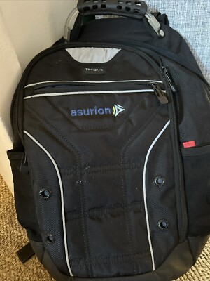 schwarzer Targus Rucksack mit Regenschutz