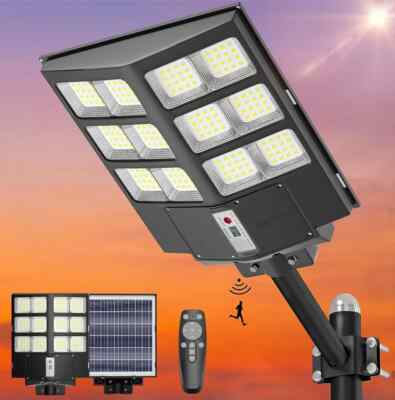 4600W Commercial Solar Street Light , 60000LM Parking Lot Light Commercial