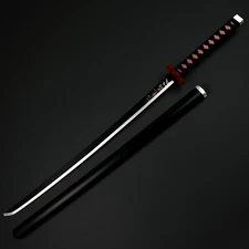 Fantasy Demon Slayer Foam Sword Flame Foam Katana Props Replica for Collection