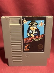 Hogan's Alley Nintendo NES 1985 Black Box Circle Seal Excellent Condition