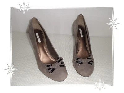 I - Magnifiques Chaussures Escarpins Taupe D03N5T Newplaza Geox Pointure 38 - Photo 1/4