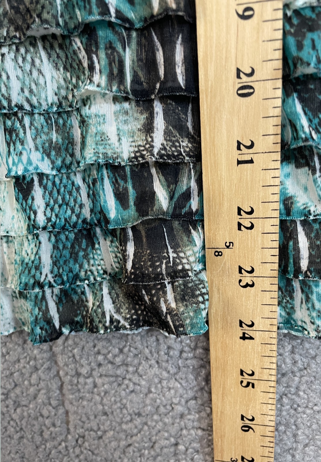 NOTATIONS Ruffled Pullover Cap Sleeve MULTI-COLOR… - image 4