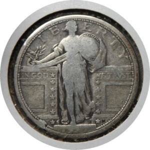 elf Standing Liberty Quarter 1917 S Type I World War I