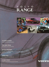 The Volvo Range 1995 Car Sales Brochure UK Market 16 colour pages Free UK P/P