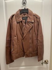 Guess 100 % Genuine Leather Jacket Women’s Size Xl
