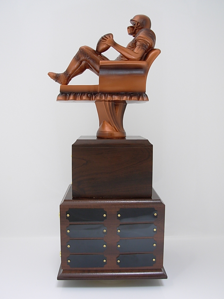 FANTASY FOOTBALL TROPHY LARGE QB CHAIR 14 YEAR FANTASY FOOTBALL