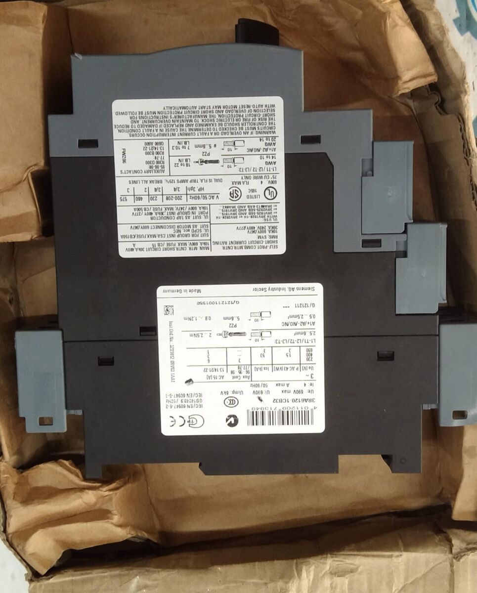 New Siemens 3RA6120-1CB32 Sirius Compact Load Feeder DOL New Siemens 3RA6120-1CB32 Sirius Compact Load Feeder DOL