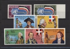 S44489 CÔTE D'IVOIRE HAUT VOLTA MNH** Bic. USA 5v + ONU 2v IMPERFORÉ