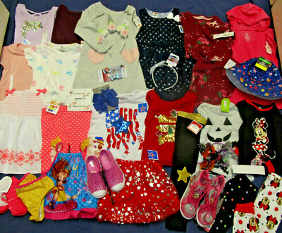 NWT Girl Clothes Lot 4T 32pc Spring Summer Fall Winter Dress Top
