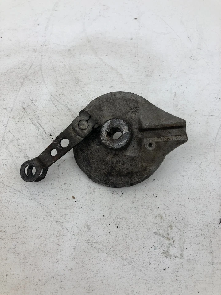 1986 Kawasaki KDX80 C3 OEM Rear Brake Backing Plate Back Up Plate Flange - Image 2 of 2