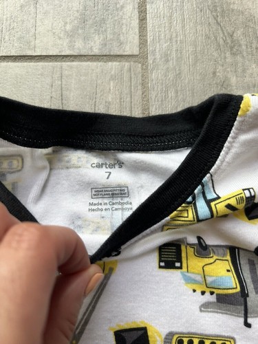 3 Piece Pajama Set Toddler Boy Pjs TONS OF FUN AT BEDTIME Construction Truck 7 - Picture 5 of 8