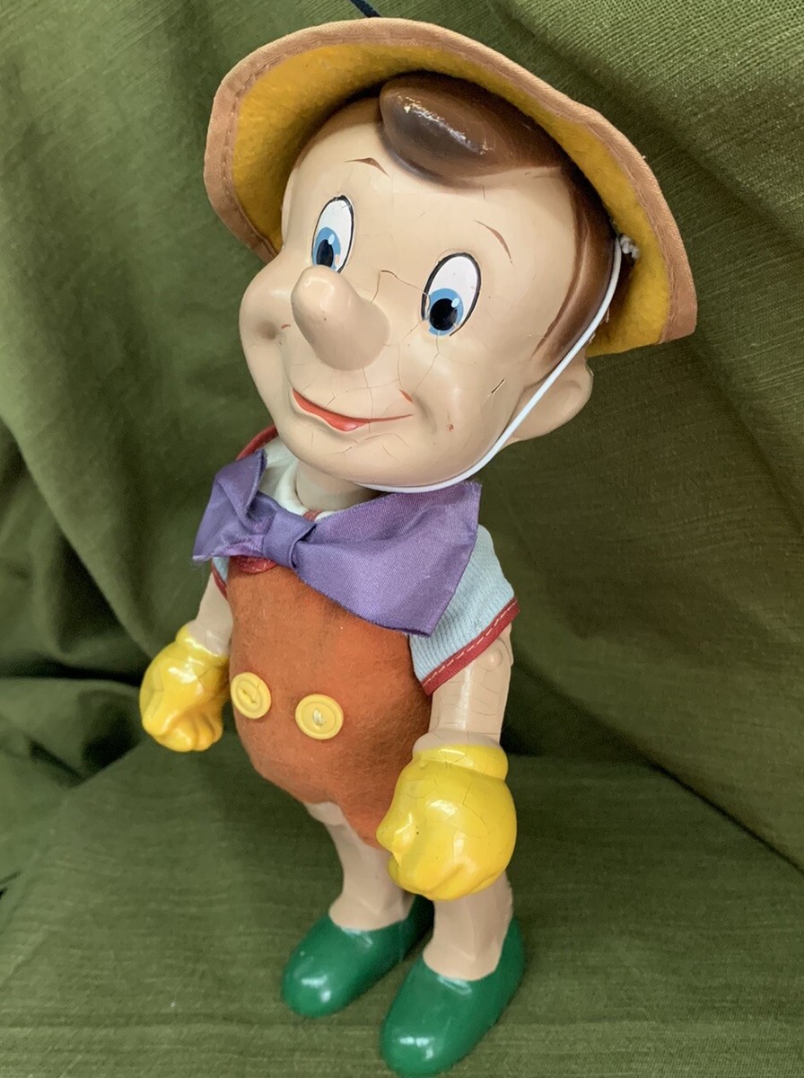 Vintage Pinocchio Doll Walt Disney Knockerbocker 1940 | eBay