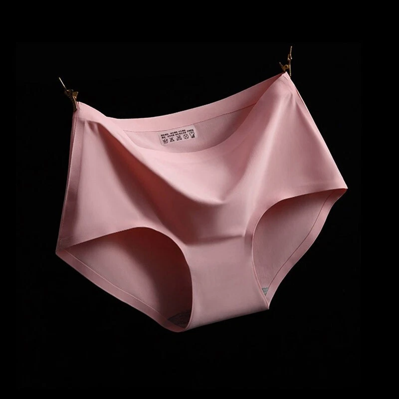 Ladie Teens Panties Ice Silk Knickers Briefs Low Cut Teens Underwear Seamless - Image 2 of 4