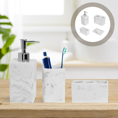Bathroom Toiletry Set Resin Toiletries Kit Marble Accessories