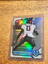 2022 Bowman Chrome University Football 1st Bowman Card # 76 Jaylen Watson