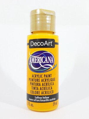 DecoArt Americana Acrylfarbe 59ml versch. Farben DA273 Saffron Yellow
